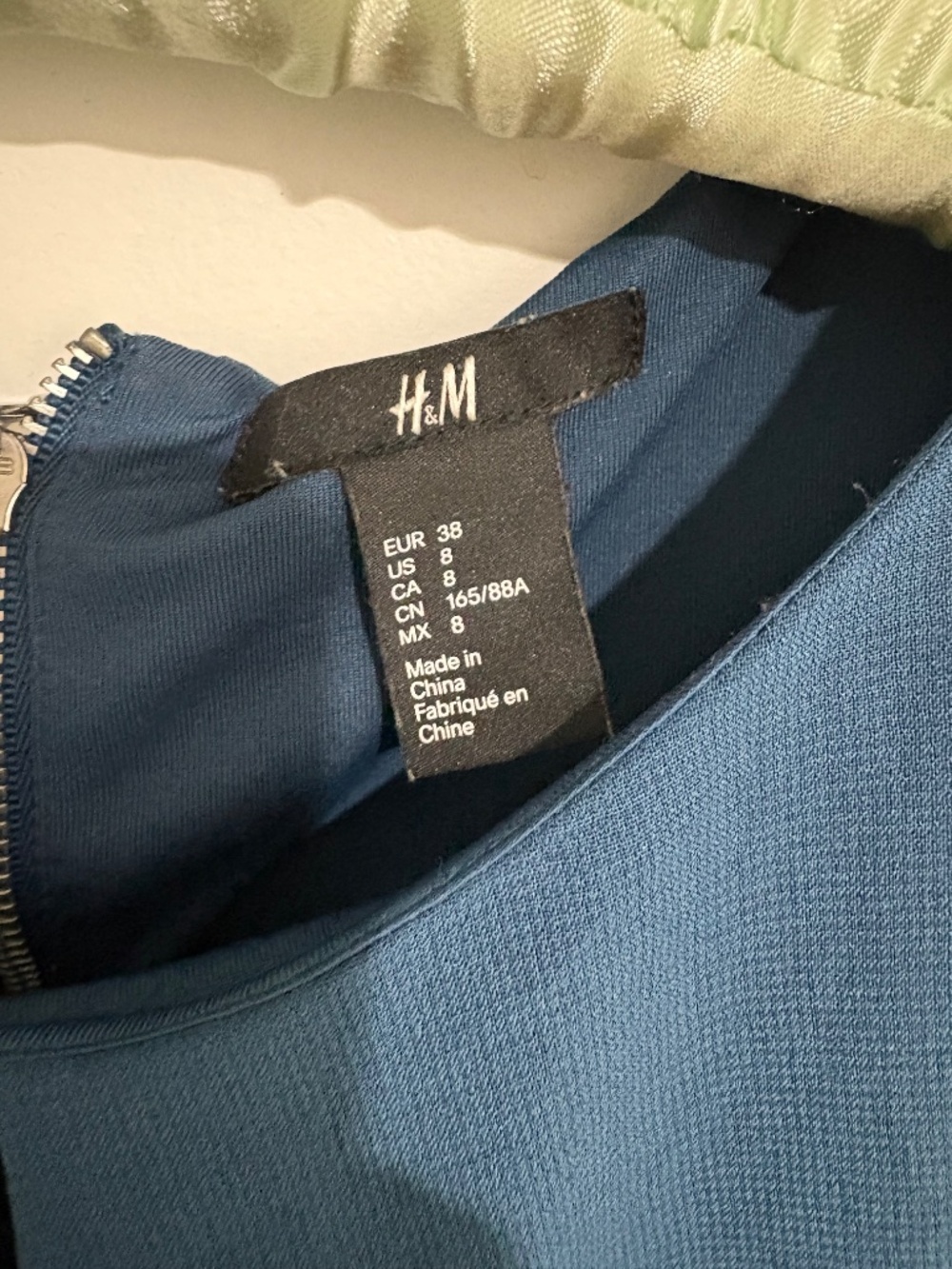 H&M slate blue knee-length dress - Picture 4 of 4